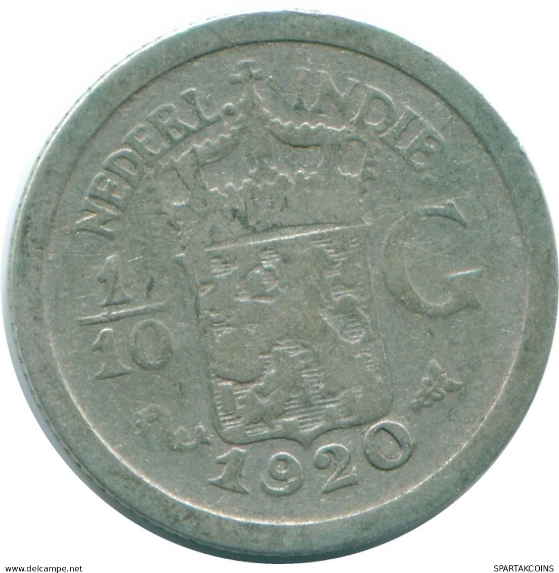 1/10 GULDEN 1920 INDIAS ORIENTALES DE LOS PAÍSES BAJOS PLATA #NL13357.3.E.A - Niederländisch-Indien