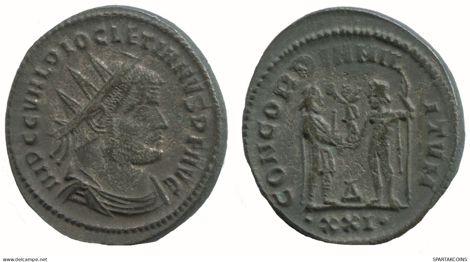DIOCLETIAN ANTONINIANUS Heraclea A/xxi AD284 Concord 4.5g/23mm #NNN1728.18.E.A - La Tétrarchie (284 à 307)