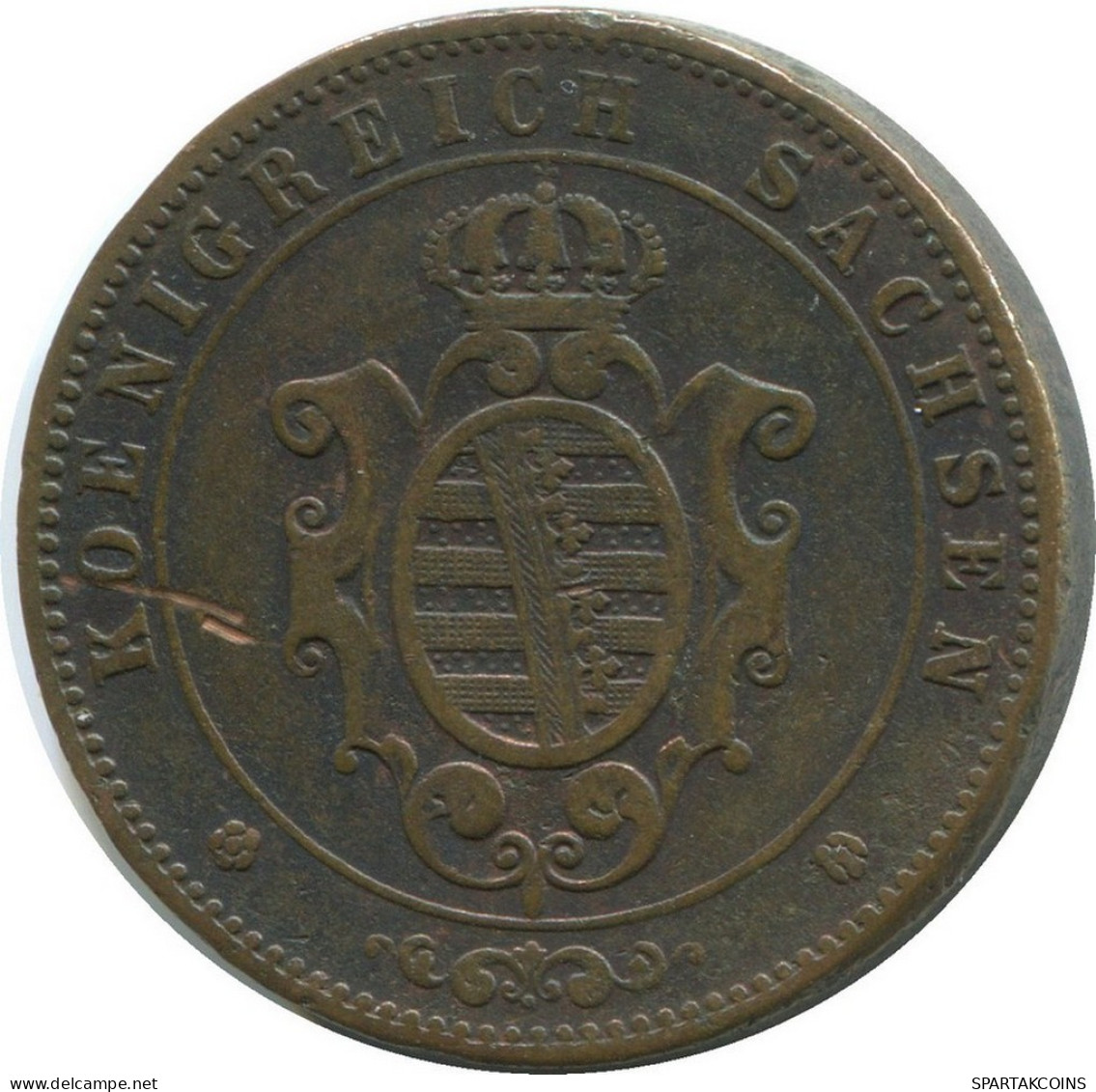 SAXONY 5 PFENNIG 1862 B Hannover German States #DE10561.13.F.A - Other & Unclassified