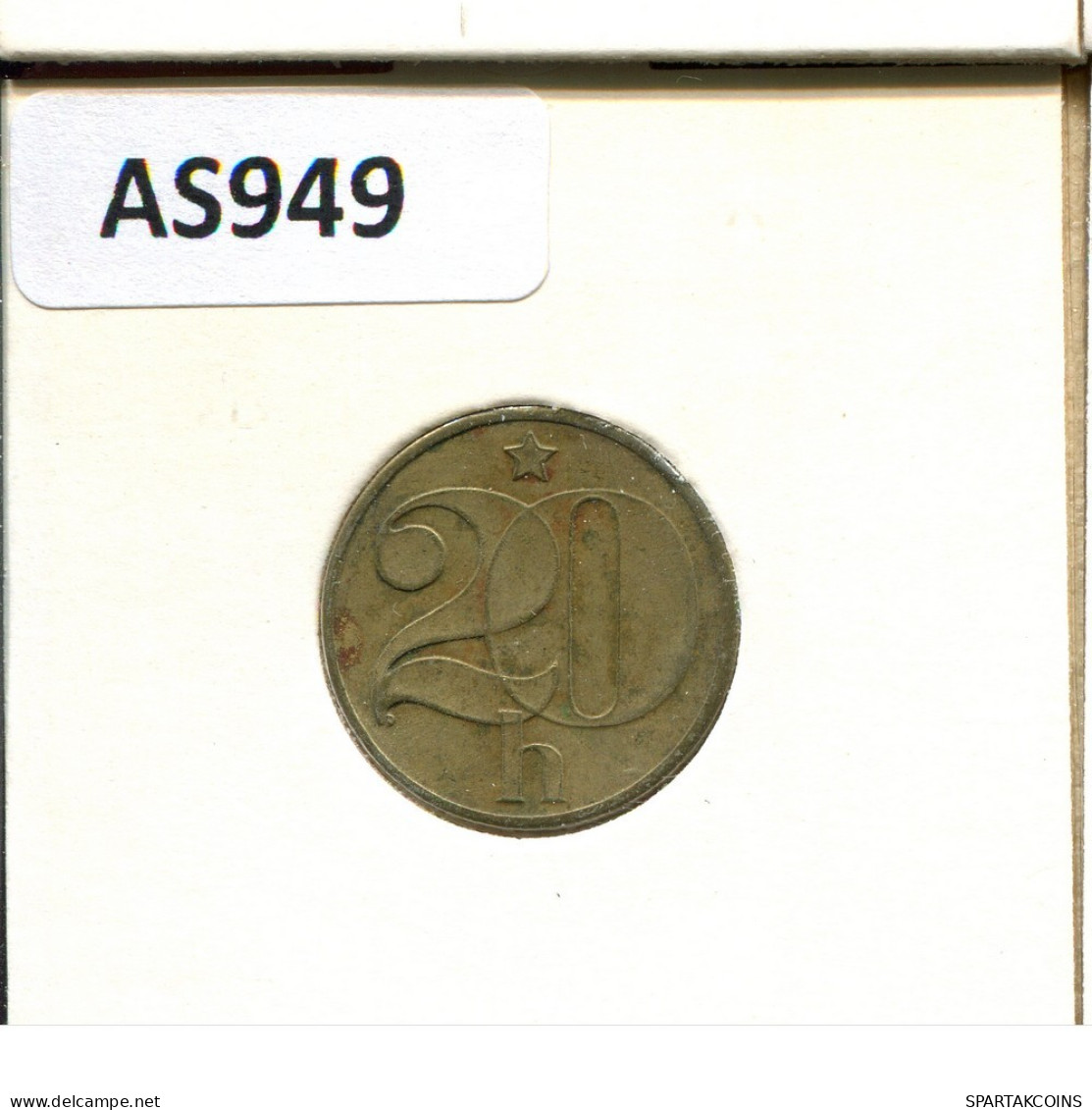 20 HALERU 1983 CZECHOSLOVAKIA Coin #AS949.U.A - Cecoslovacchia