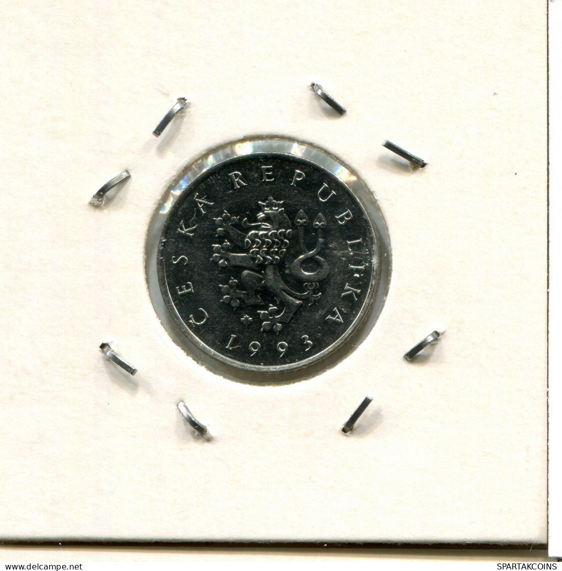 1 KORUNA 1993 REPÚBLICA CHECA CZECH REPUBLIC Moneda #AP737.2.E.A - Repubblica Ceca