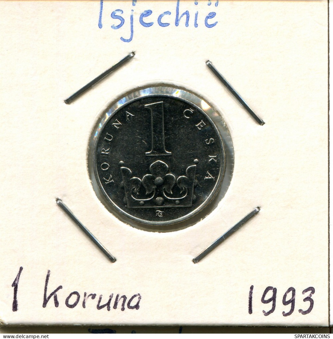 1 KORUNA 1993 REPÚBLICA CHECA CZECH REPUBLIC Moneda #AP737.2.E.A - Tschechische Rep.