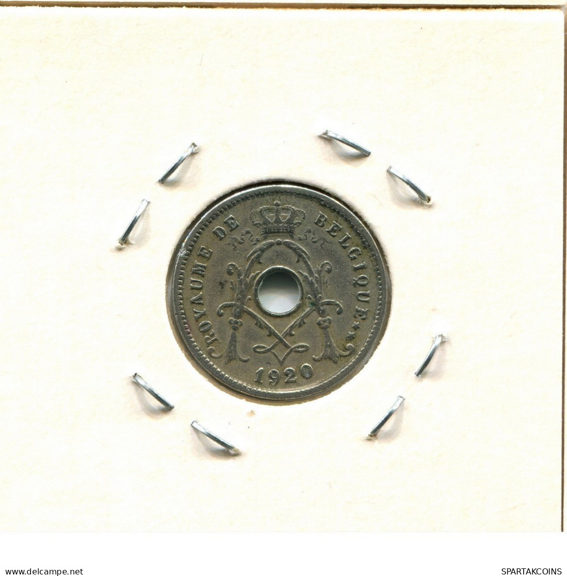 5 CENTIMES 1920 FRENCH Text BÉLGICA BELGIUM Moneda #BA250.E.A - 5 Cent