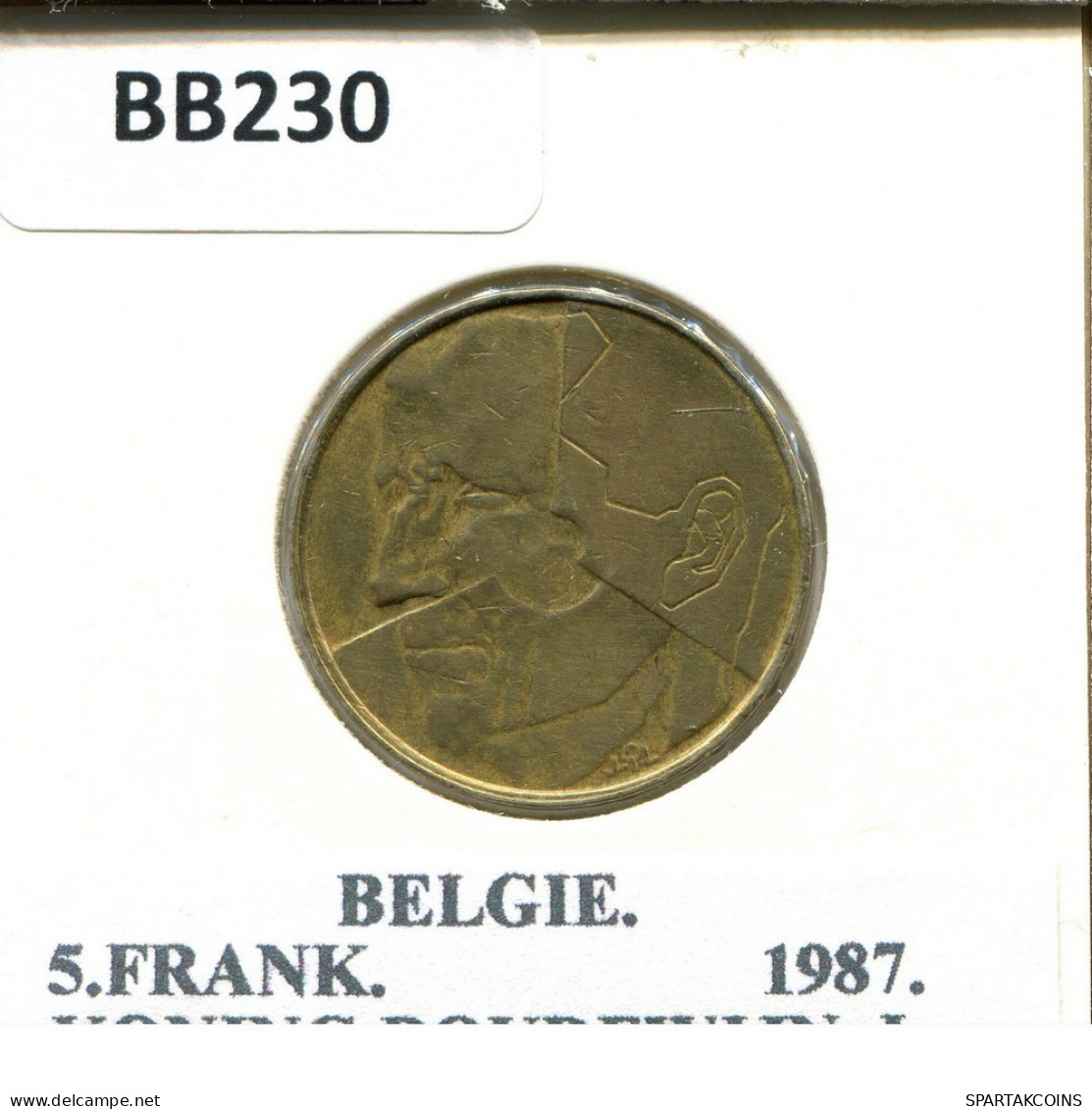 5 FRANCS 1987 DUTCH Text BÉLGICA BELGIUM Moneda #BB230.E.A - 5 Frank