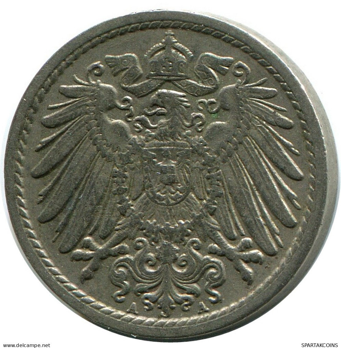 5 PFENNIG 1913 A GERMANY Coin #DB187.U.A - 5 Pfennig