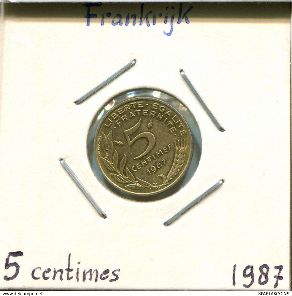 5 CENTIMES 1987 FRANCE Pièce Française #AM056.F.A - 5 Centimes