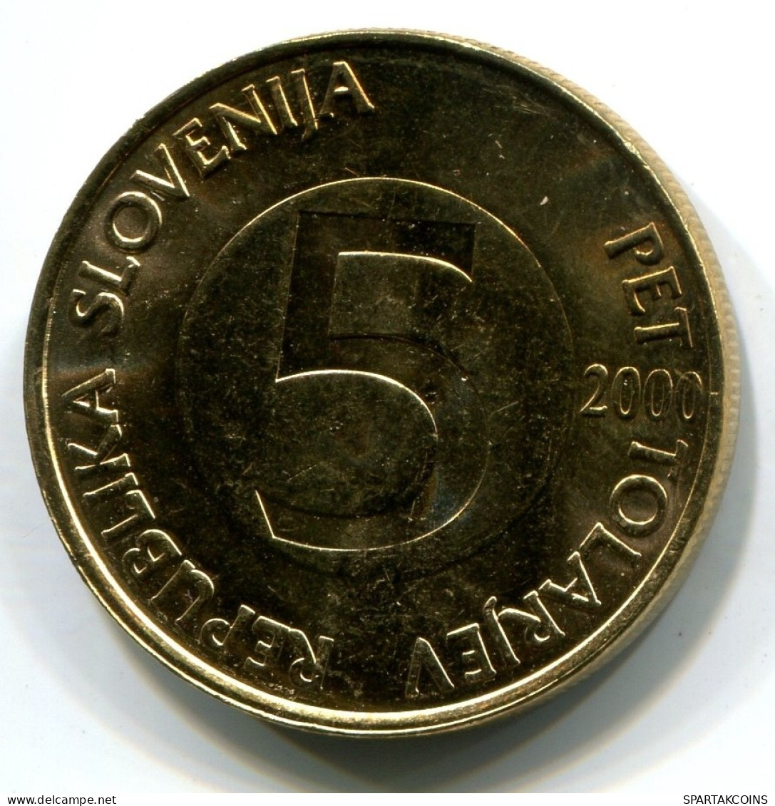 5 TOLAR 2000 SLOVÉNIE SLOVENIA UNC Pièce HEAD CAPRICORN #W11088.F.A - Slovenia