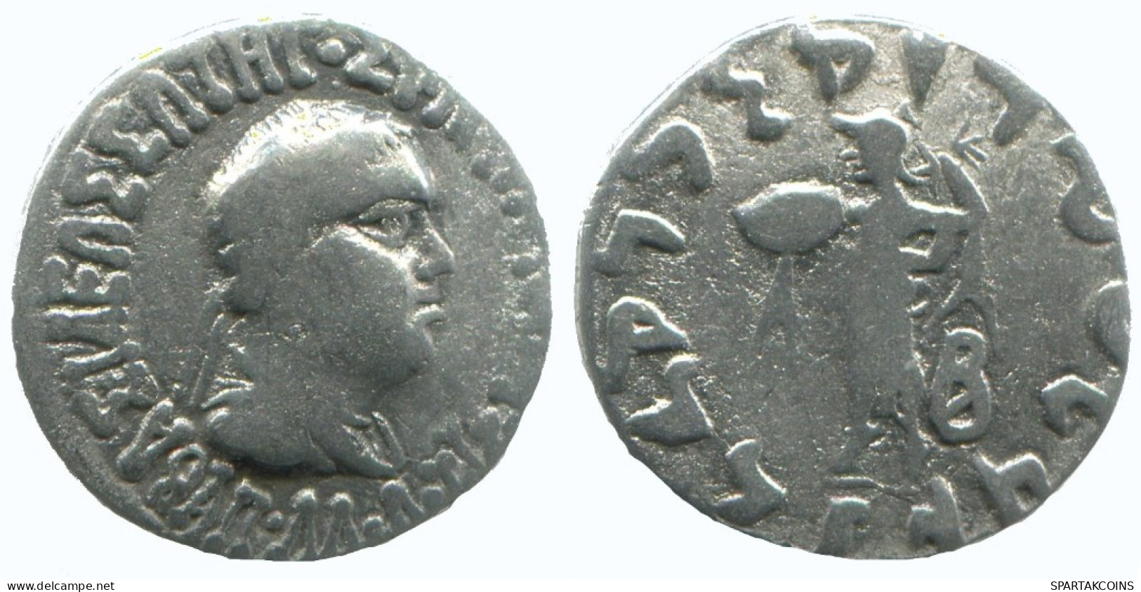 BAKTRIA APOLLODOTOS II SOTER PHILOPATOR MEGAS AR DRACHM 2.2g/16mm GRIECHISCHE Münze #AA339.40.D.A - Griechische Münzen