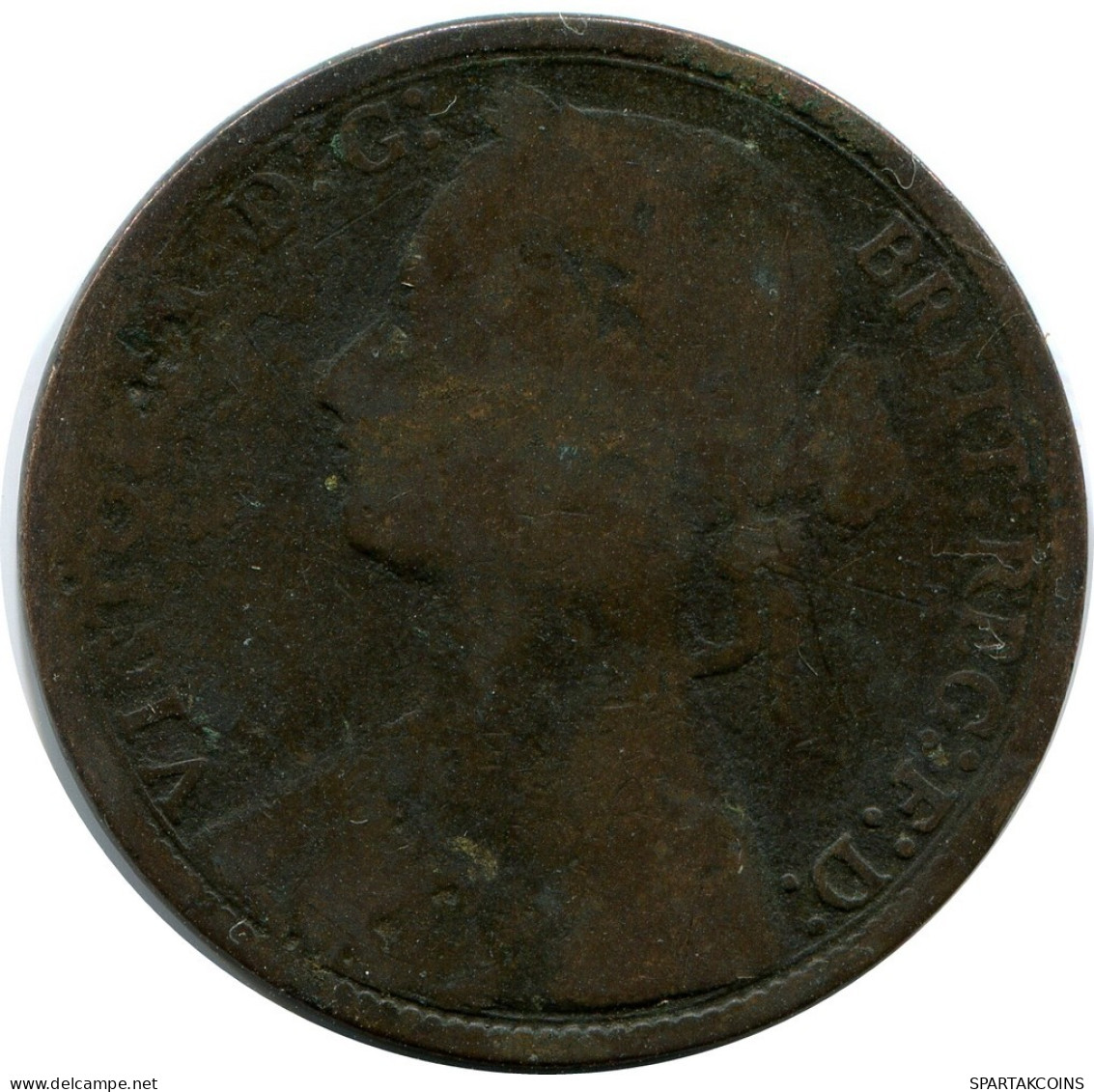 PENNY 1875 UK GRANDE-BRETAGNE GREAT BRITAIN Pièce #AZ766.F.A - D. 1 Penny