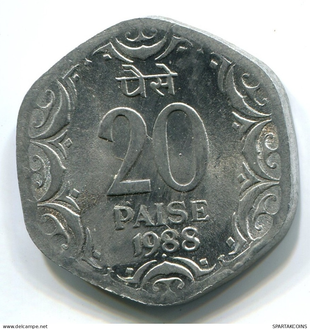 20 PAISE 1988 INDIA UNC Moneda #W10804.E.A - India