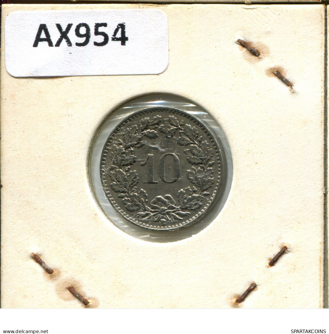 10 RAPPEN 1953 B SUISSE SWITZERLAND Pièce #AX954.3.F.A - Autres & Non Classés