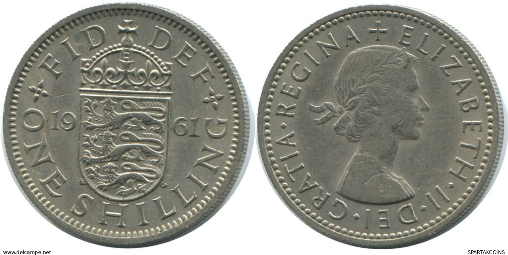 SHILLING 1961 UK GBAN BRETAÑA GREAT BRITAIN Moneda #AG989.1.E.A - I. 1 Shilling