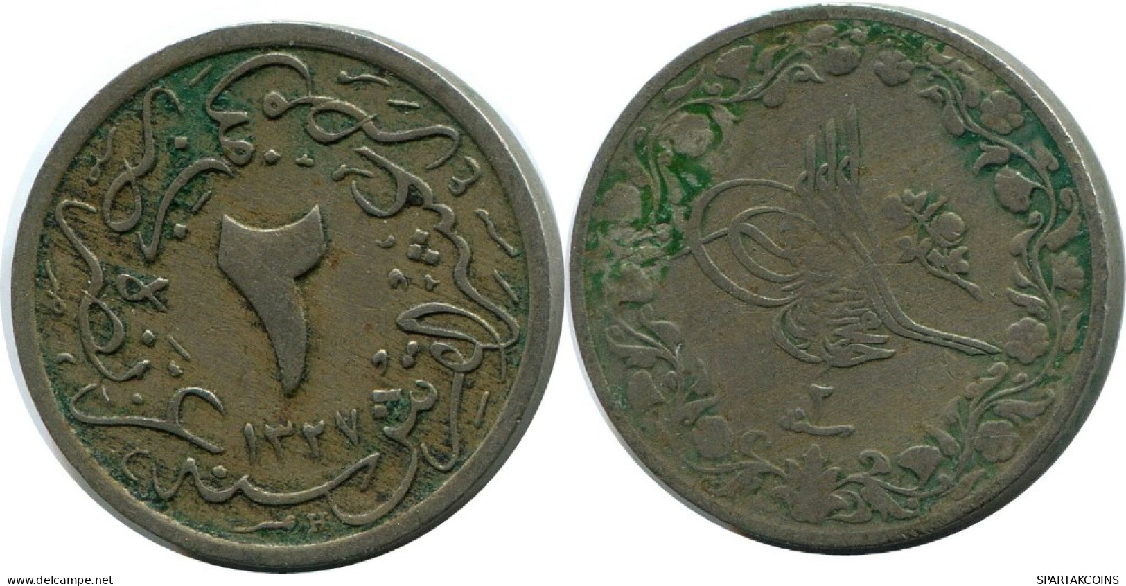 1/20 QIRSH 1910 EGYPT Islamic Coin #AK314.U.A - Egypte