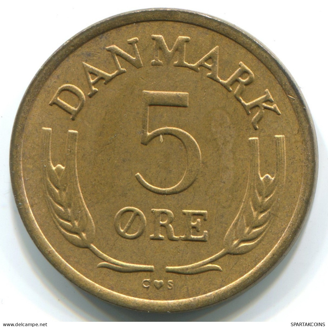 5 ORE 1969 DANEMARK DENMARK Münze #WW1023.D.A - Denmark