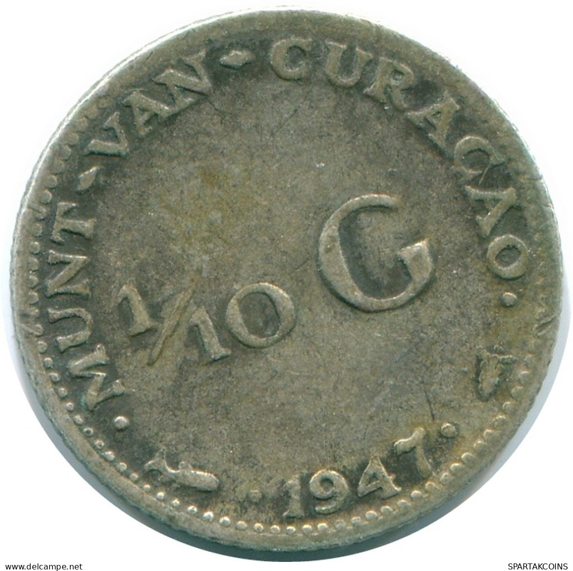 1/10 GULDEN 1947 CURACAO NEERLANDÉS NETHERLANDS PLATA #NL11874.3.E.A - Curaçao