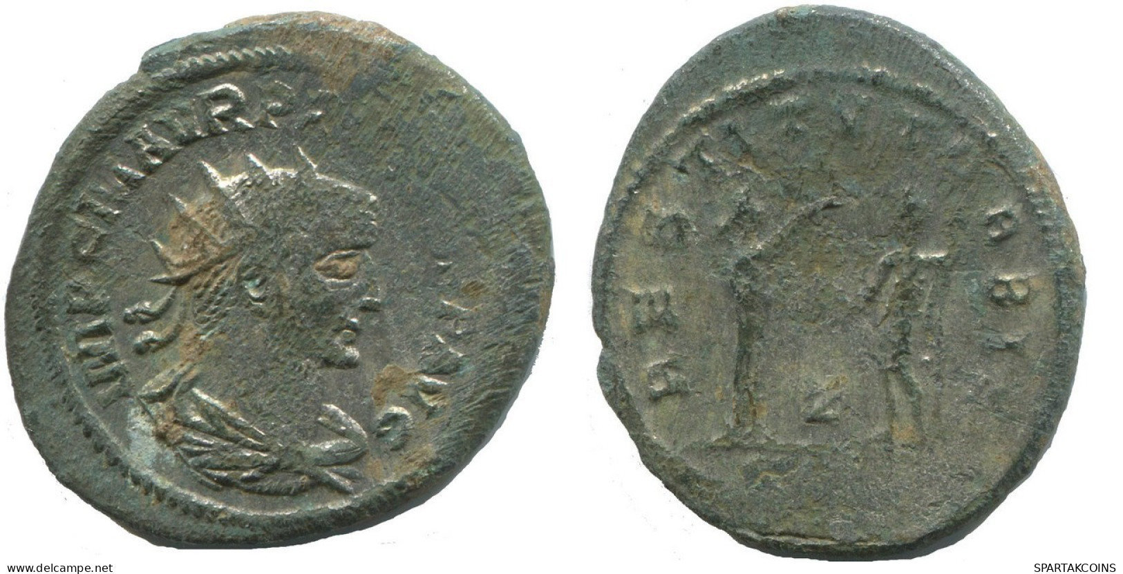 PROBUS ANTIOCH AD276-282 SILVERED LATE ROMAN Moneda 4.4g/24mm #ANT2660.41.E.A - La Crisis Militar (235 / 284)