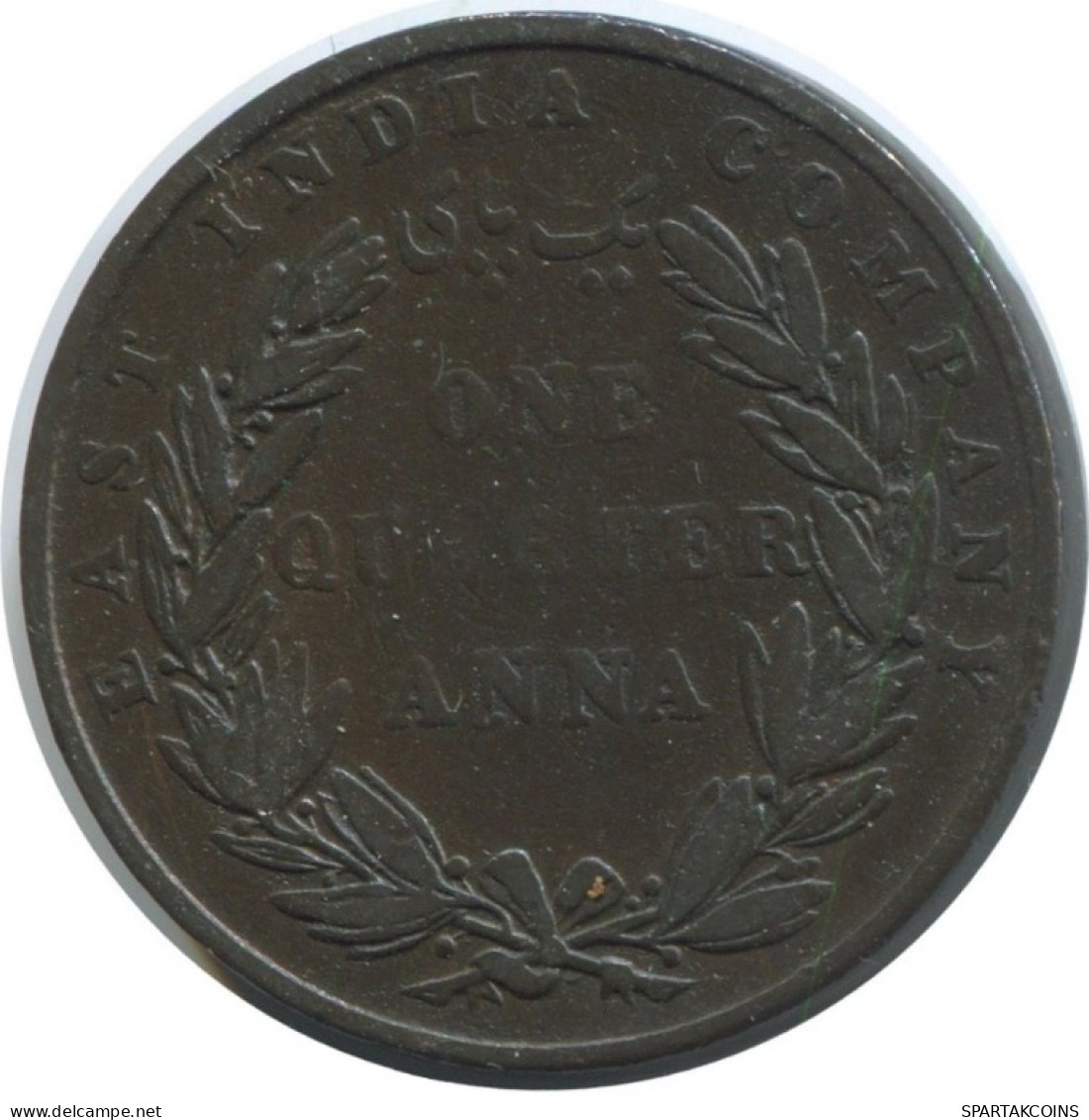 1/4 ANNA 1835 INDE INDIA - BRITISH East INDE INDIA Company Pièce #AE780.16.F.A - Inde