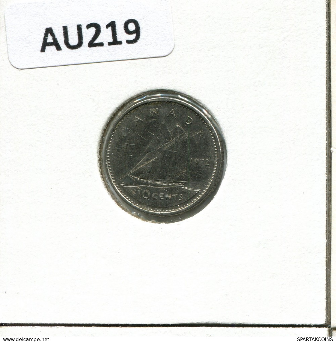 10 CENT 1972 CANADA Moneda #AU219.E.A - Canada
