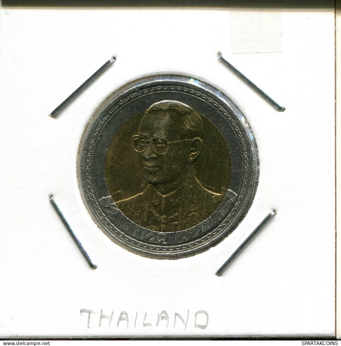 10 BAHT 2002 THAÏLANDE THAILAND BIMETALLIC Pièce #AS009.F.A - Thaïlande