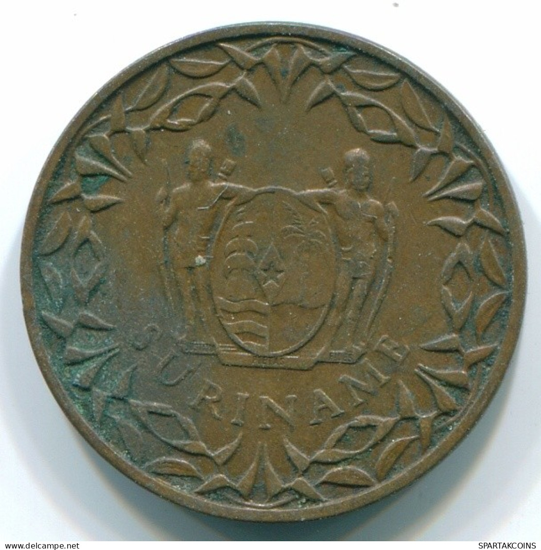 1 CENT 1962 SURINAME Netherlands Bronze Fish Colonial Coin #S10906.U.A - Surinam 1975 - ...