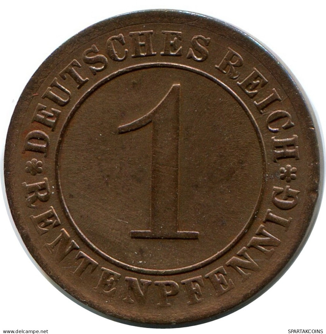 1 RENTENPFENNIG 1924 A DEUTSCHLAND Münze GERMANY #DB770.D.A - 1 Rentenpfennig & 1 Reichspfennig