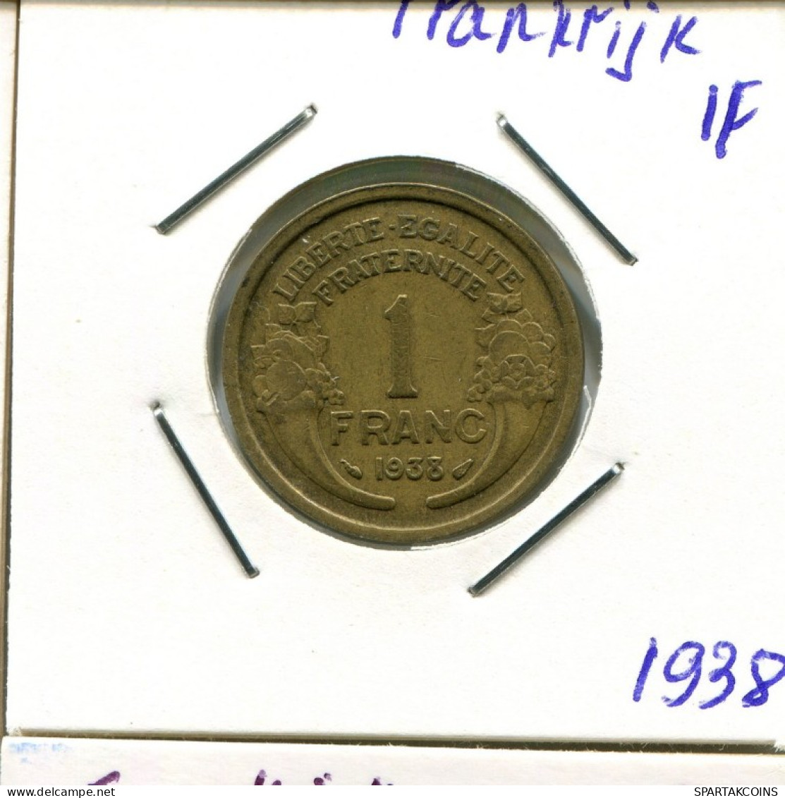 1 FRANC 1938 FRANCIA FRANCE Moneda #AM532.E.A - 1 Franc