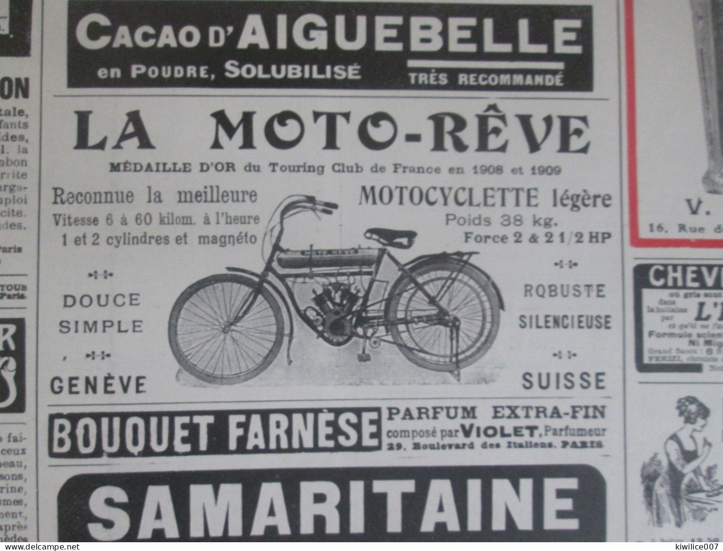1911 Publicité MOTO REVE  Motocyclette - Zonder Classificatie