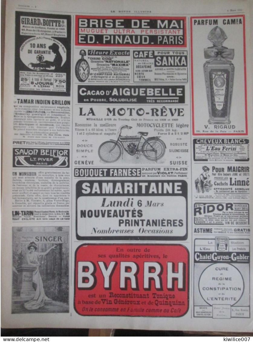 1911 Publicité MOTO REVE  Motocyclette - Zonder Classificatie