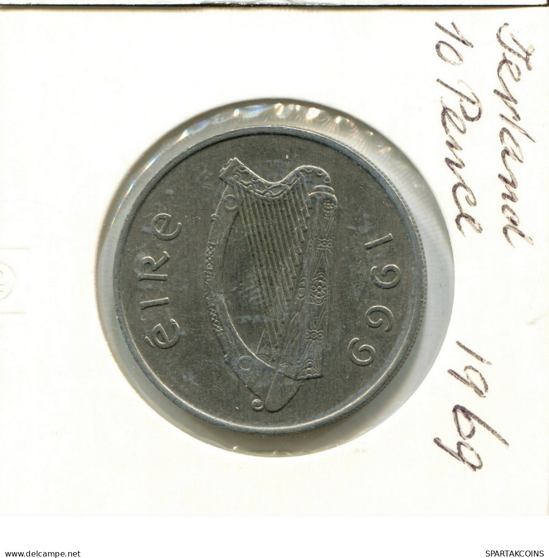 10 PENCE 1969 IRLAND IRELAND Münze #AY690.D.A - Irlanda