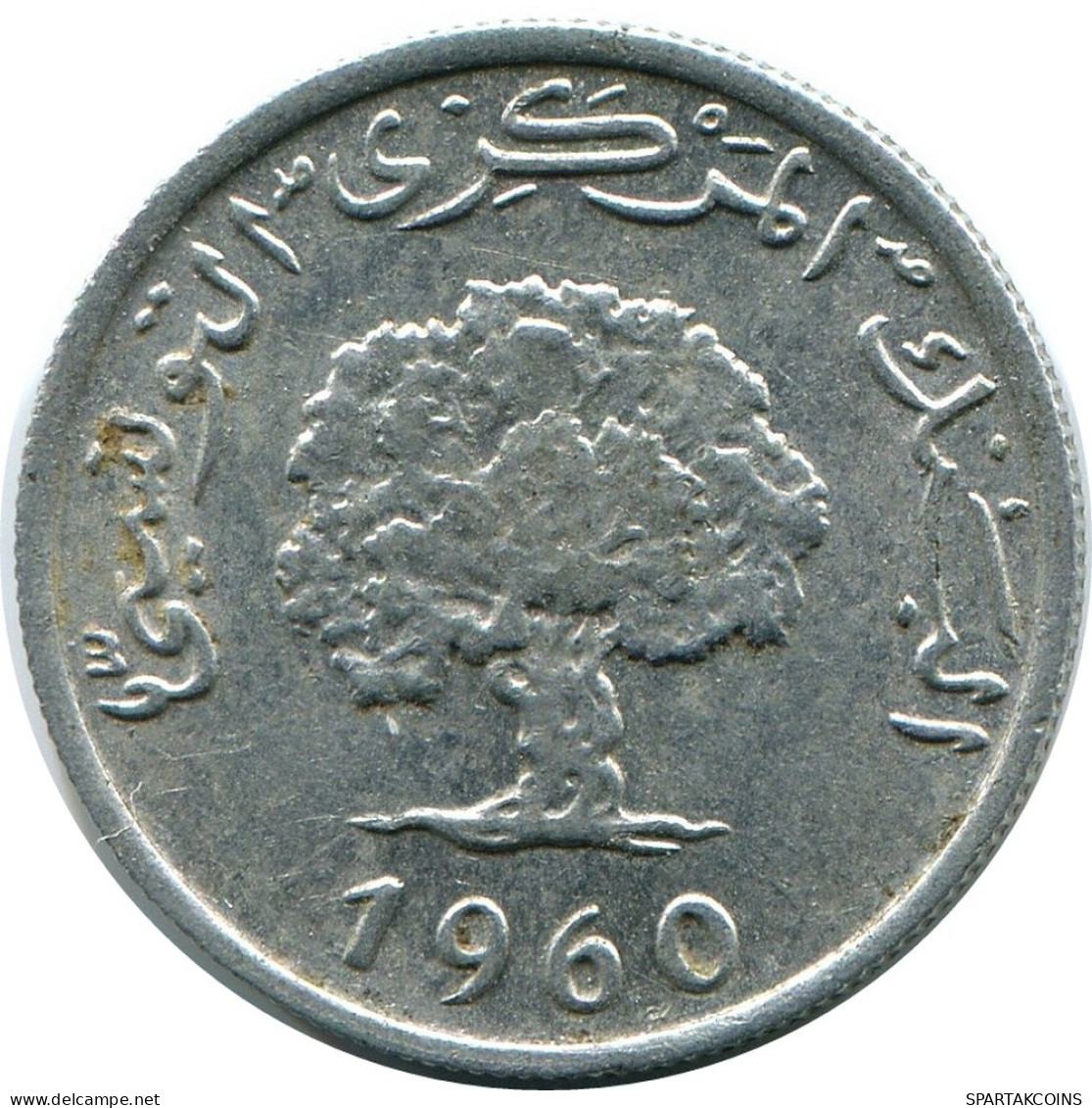 1 MILLIEME 1960 TUNISIA Coin #AP472.U.A - Tunesië