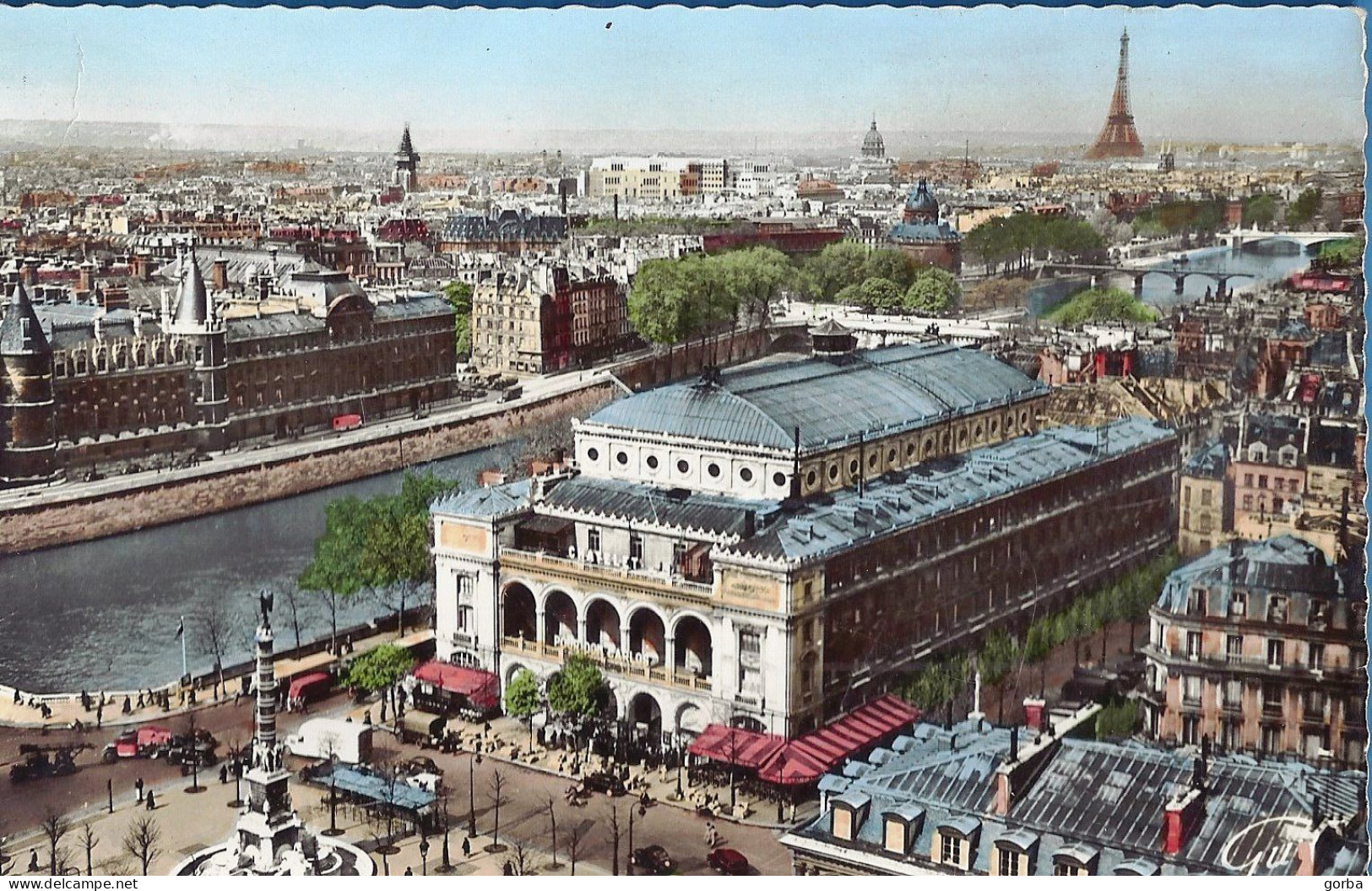 CPA - 75 - PARIS - Place Du Châtelet - Fontaine Du Palmier Et Le Théâtre - Places, Squares