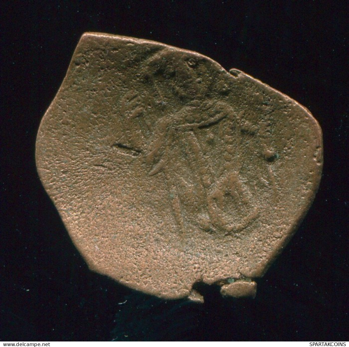 BYZANTINE EMPIRE Aspron Trache AUTHENTIC ANCIENT Coin 1,10g/19,62mm #BYZ1088.5.U.A - Byzantine