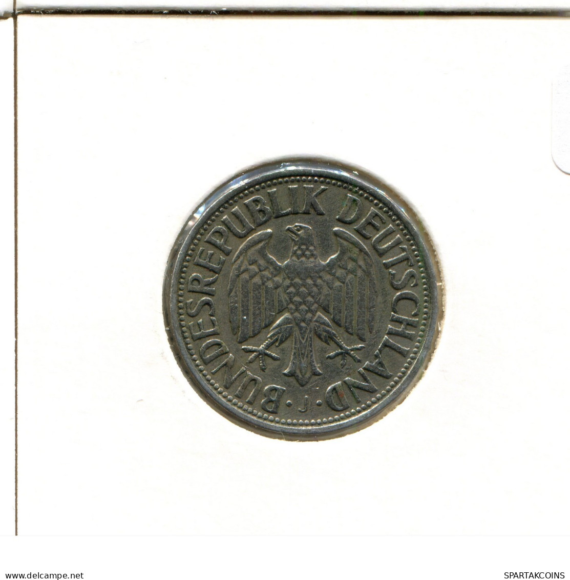 1 DM 1950 J WEST & UNIFIED GERMANY Coin #DB698.U.A - 1 Mark