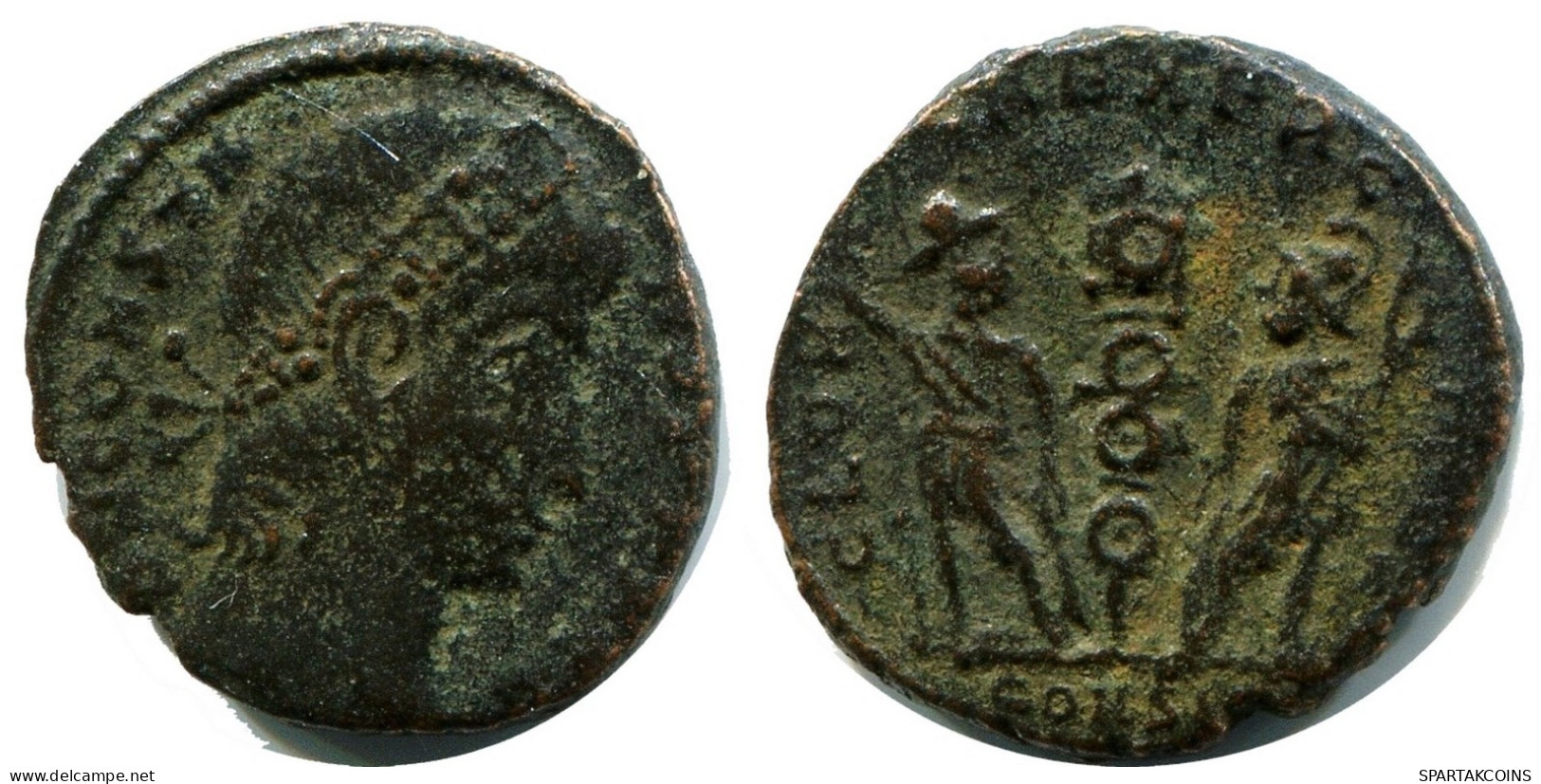 CONSTANS MINTED IN CONSTANTINOPLE FROM THE ROYAL ONTARIO MUSEUM #ANC11925.14.D.A - The Christian Empire (307 AD To 363 AD)