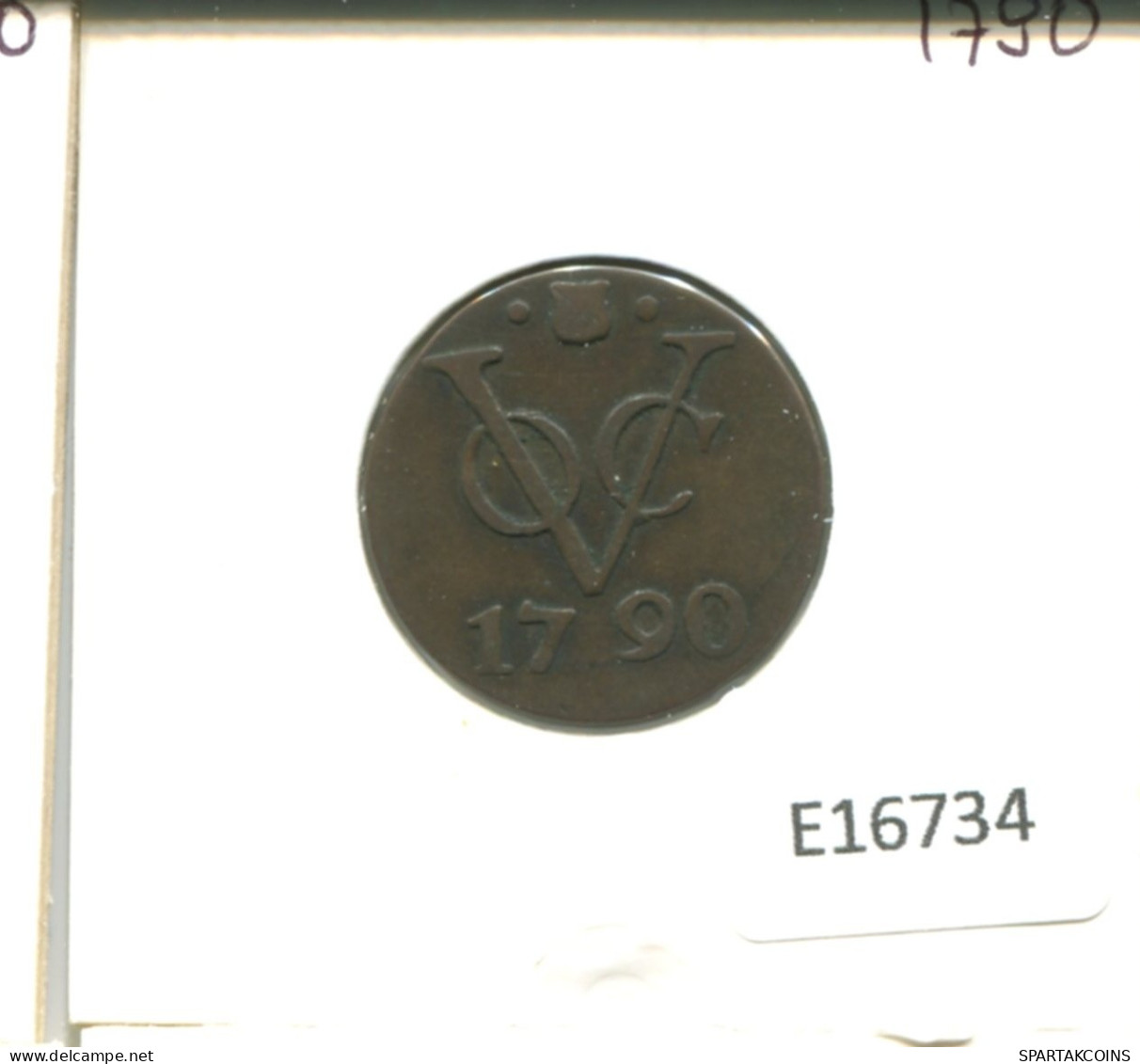 1790 UTRECHT VOC DUIT NIEDERLANDE OSTINDIEN Koloniale Münze #E16734.8.D.A - Niederländisch-Indien