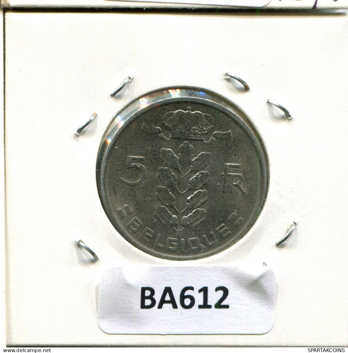 5 FRANCS 1975 Französisch Text BELGIEN BELGIUM Münze #BA612.D.A - 5 Francs