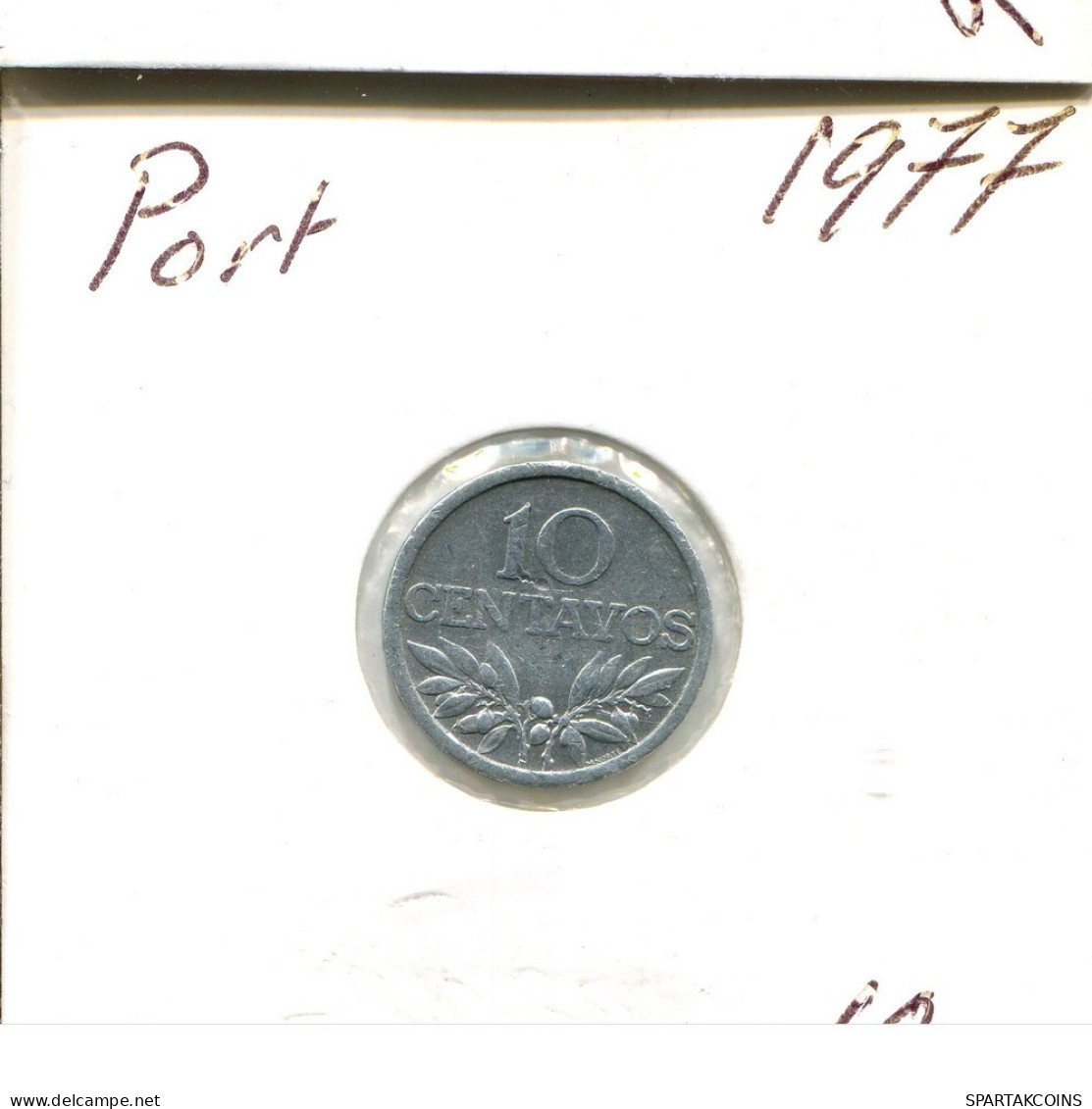 10 CENTAVOS 1977 PORTUGAL Moneda #AT271.E.A - Portugal