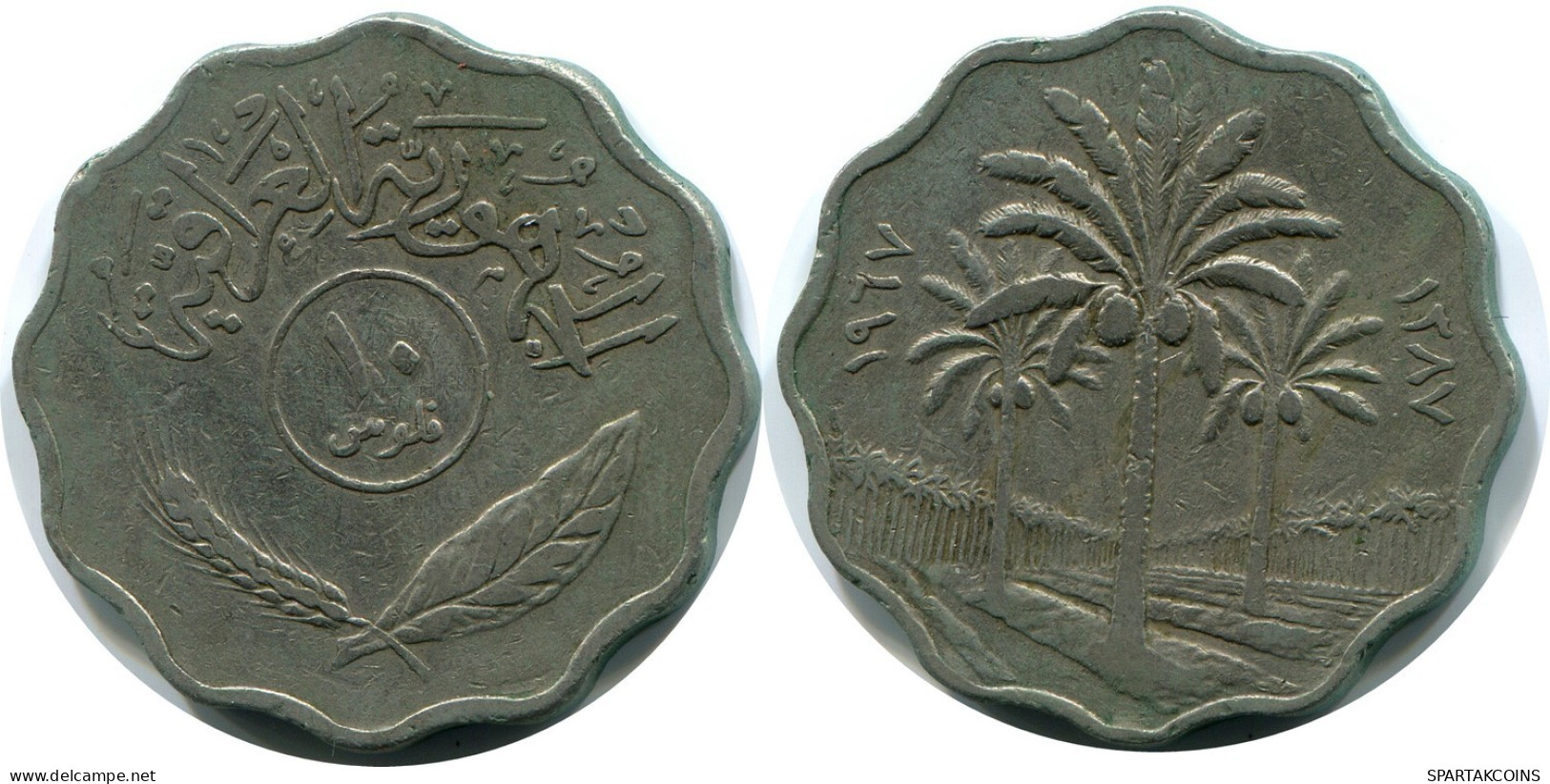 10 FILS 1967 IRAQ Coin #AP342.U.A - Iraq