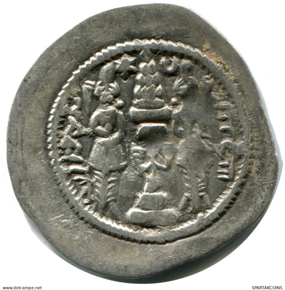 SASSANIAN KHUSRU I AD 531-579 AR Drachm Mitch-ACW.1028--1072 #AH229.45.U.A - Oriental