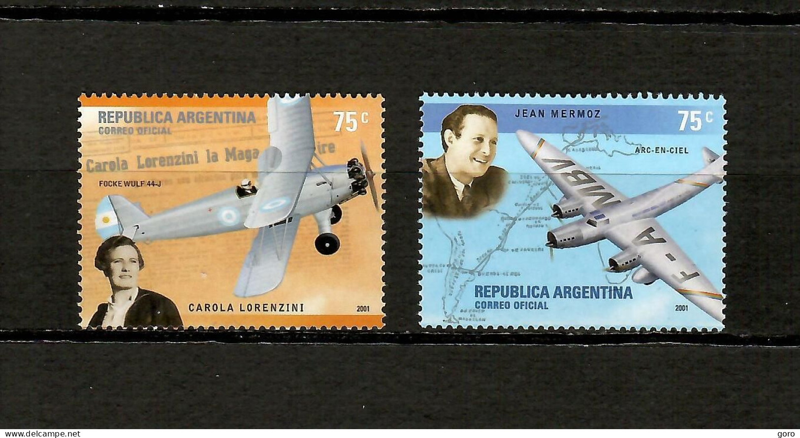Argentina  2001 .-  Y&T  Nº  2275/76    ** - Unused Stamps