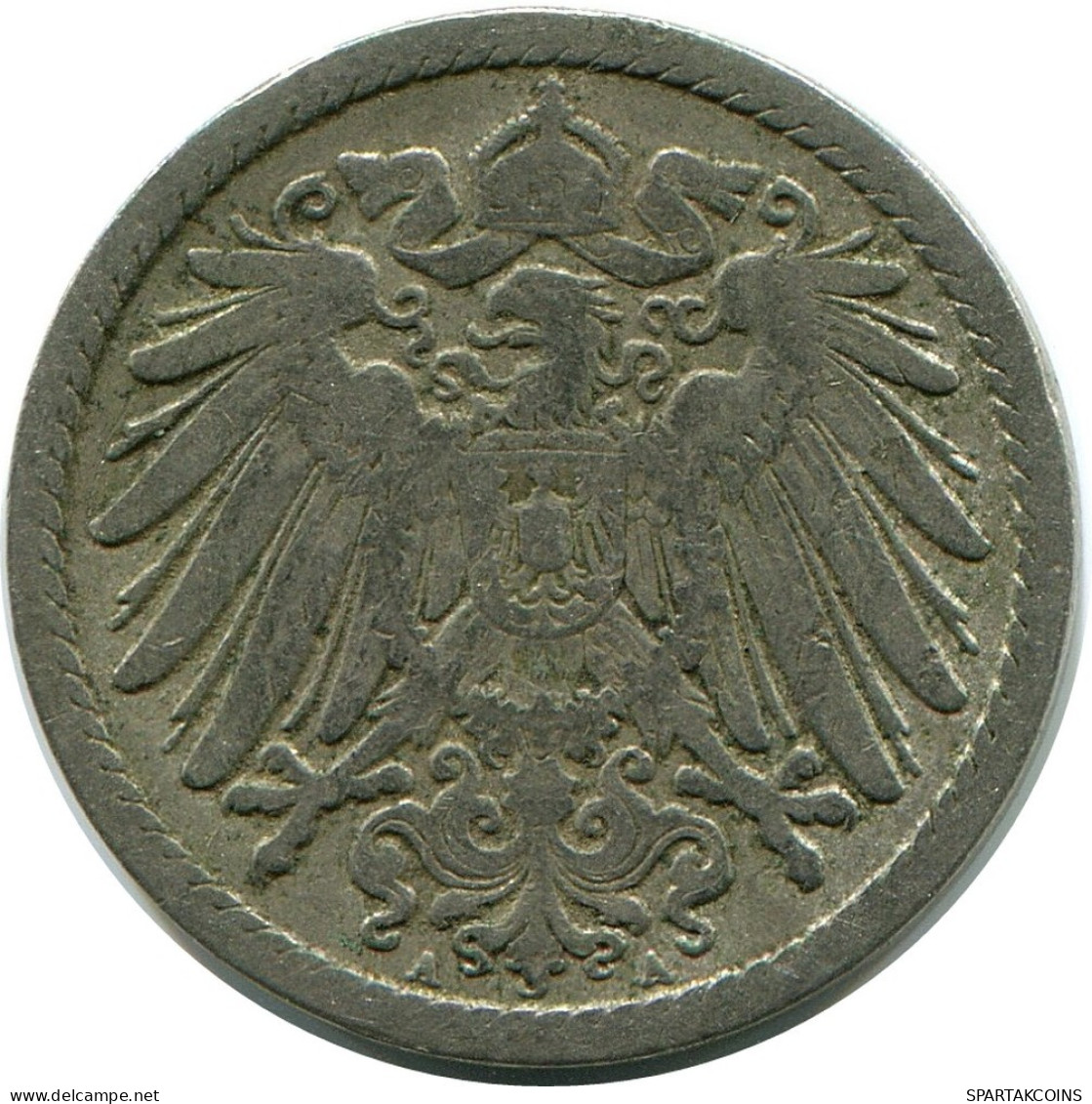 5 PFENNIG 1893 A GERMANY Coin #DB207.U.A - 5 Pfennig