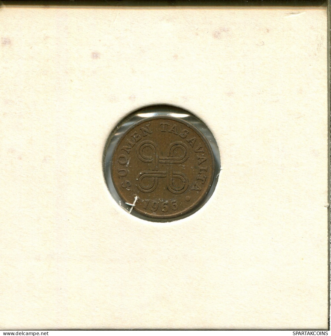 1 PENNY 1966 FINLANDIA FINLAND Moneda #AS718.E.A - Finlandia