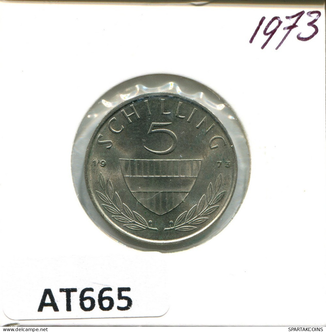 5 SCHILLING 1973 AUSTRIA Moneda #AT665.E.A - Autriche