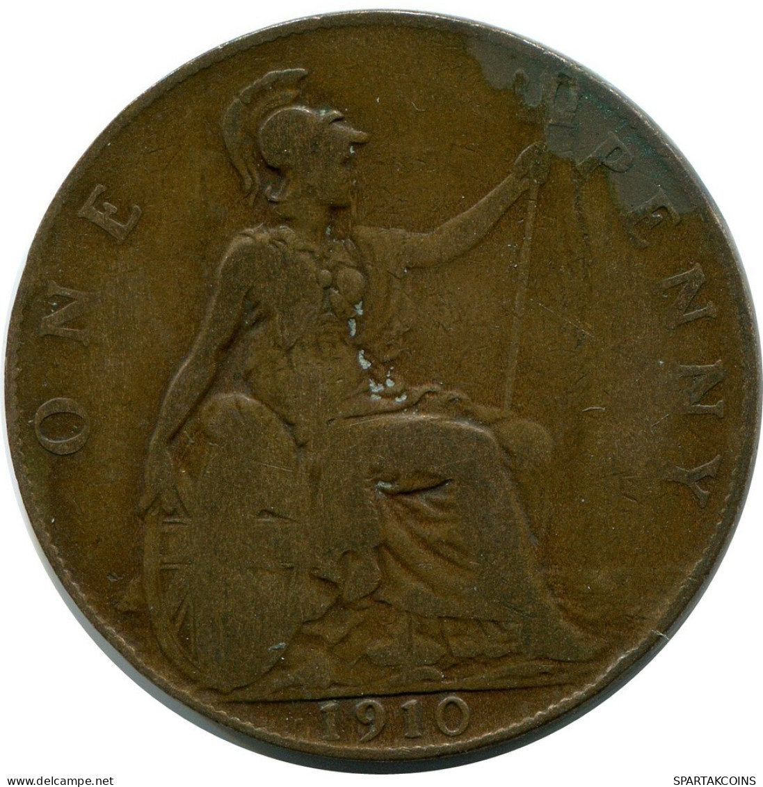 PENNY 1910 UK GREAT BRITAIN Coin #BB005.U.A - D. 1 Penny
