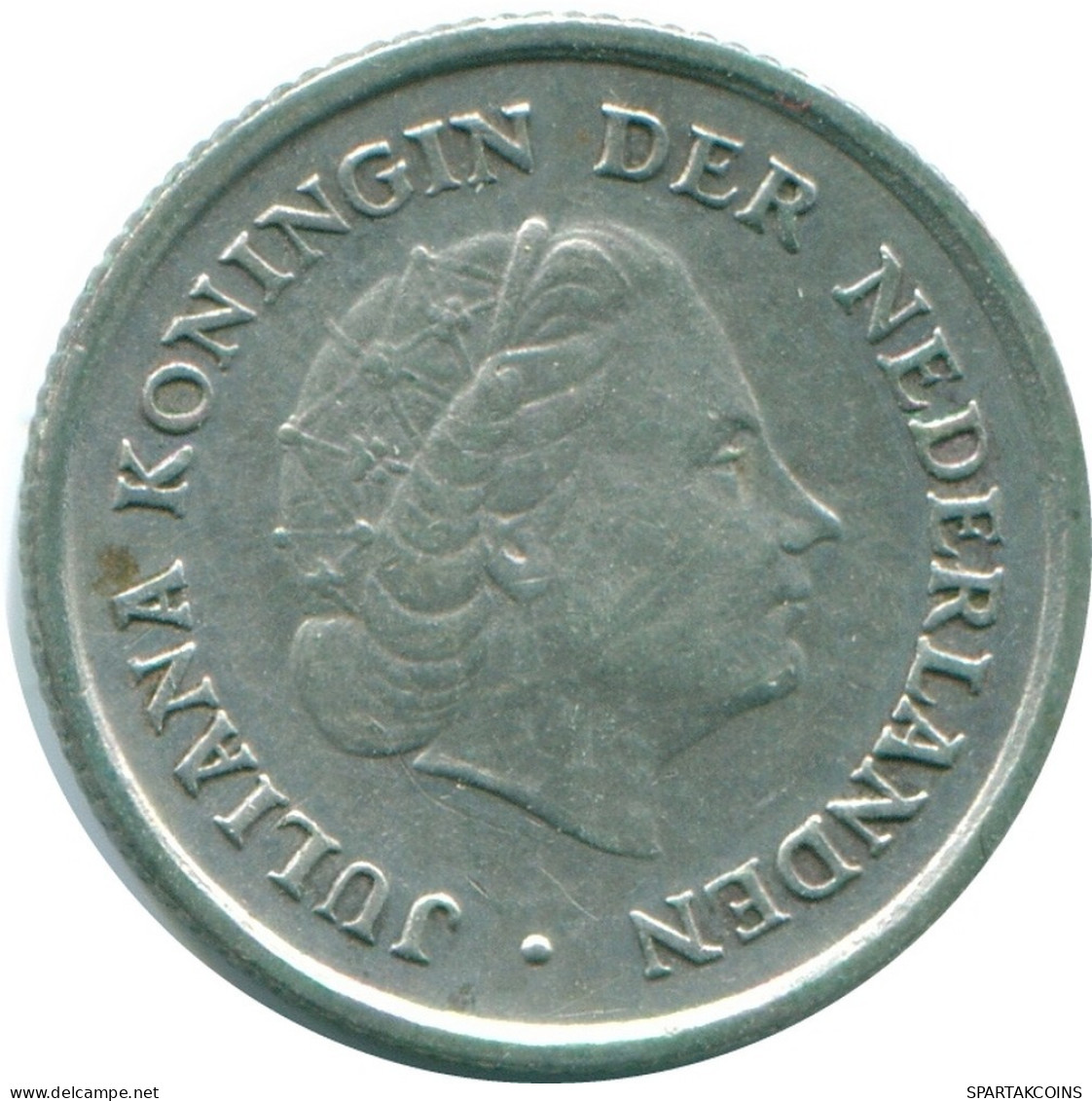 1/10 GULDEN 1962 ANTILLES NÉERLANDAISES ARGENT Colonial Pièce #NL12396.3.F.A - Niederländische Antillen
