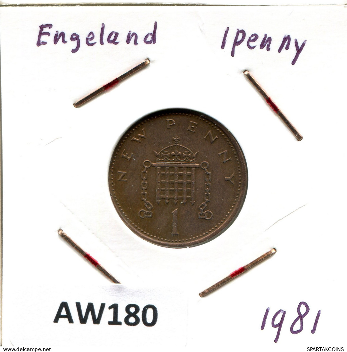 PENNY 1981 UK GREAT BRITAIN Coin #AW180.U.A - 1 Penny & 1 New Penny