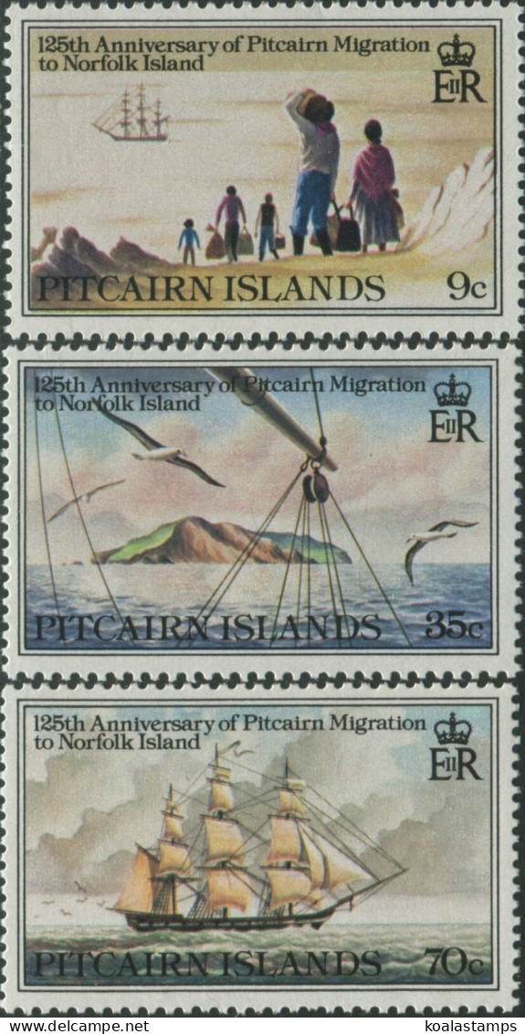 Pitcairn Islands 1981 SG216-218 Migration Set MNH - Islas De Pitcairn
