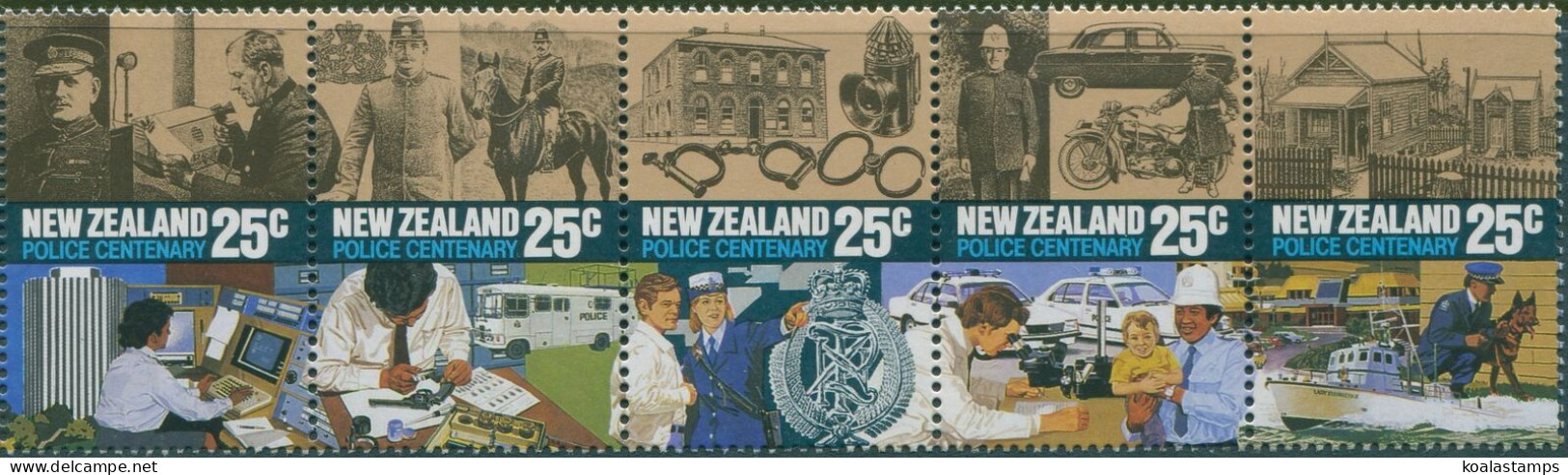 New Zealand 1986 SG1384-1388 Police Set MLH - Sonstige & Ohne Zuordnung