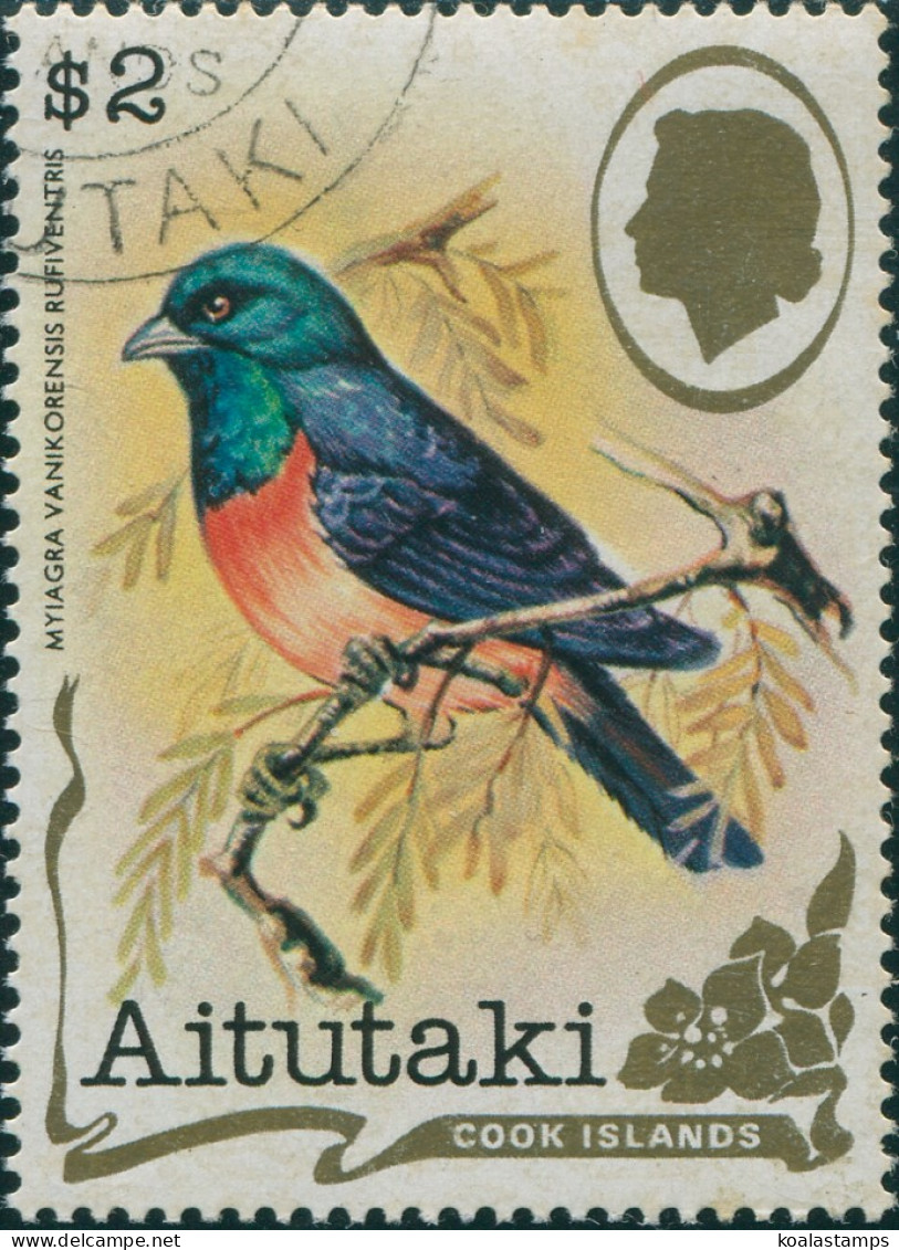 Aitutaki 1981 SG350 $2 Bird FU - Cook Islands