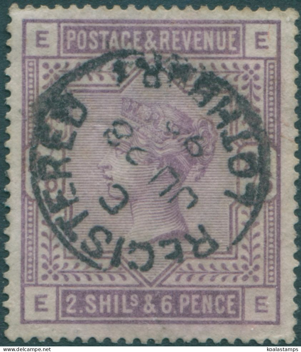 Great Britain 1883 SG178 2/6d Lilac QV EEEE FU - Andere & Zonder Classificatie
